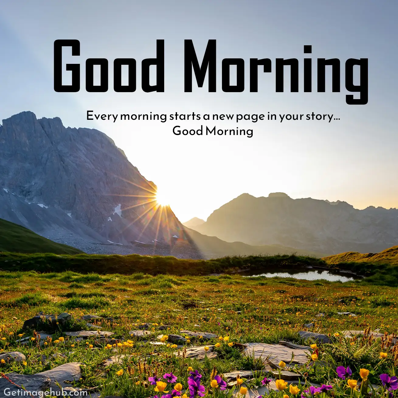 Good morning pictures with positive words