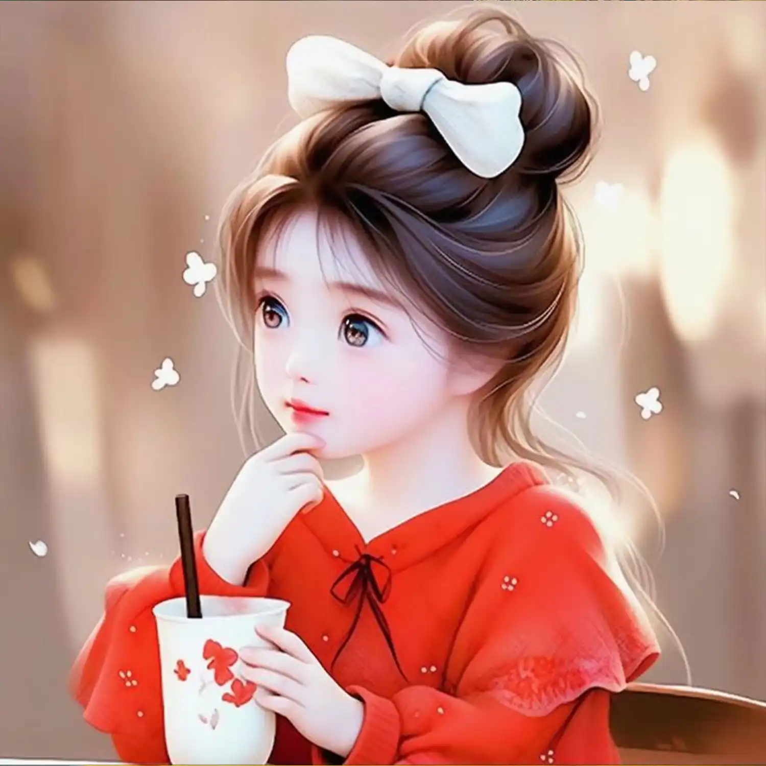 Cute angel girls dp