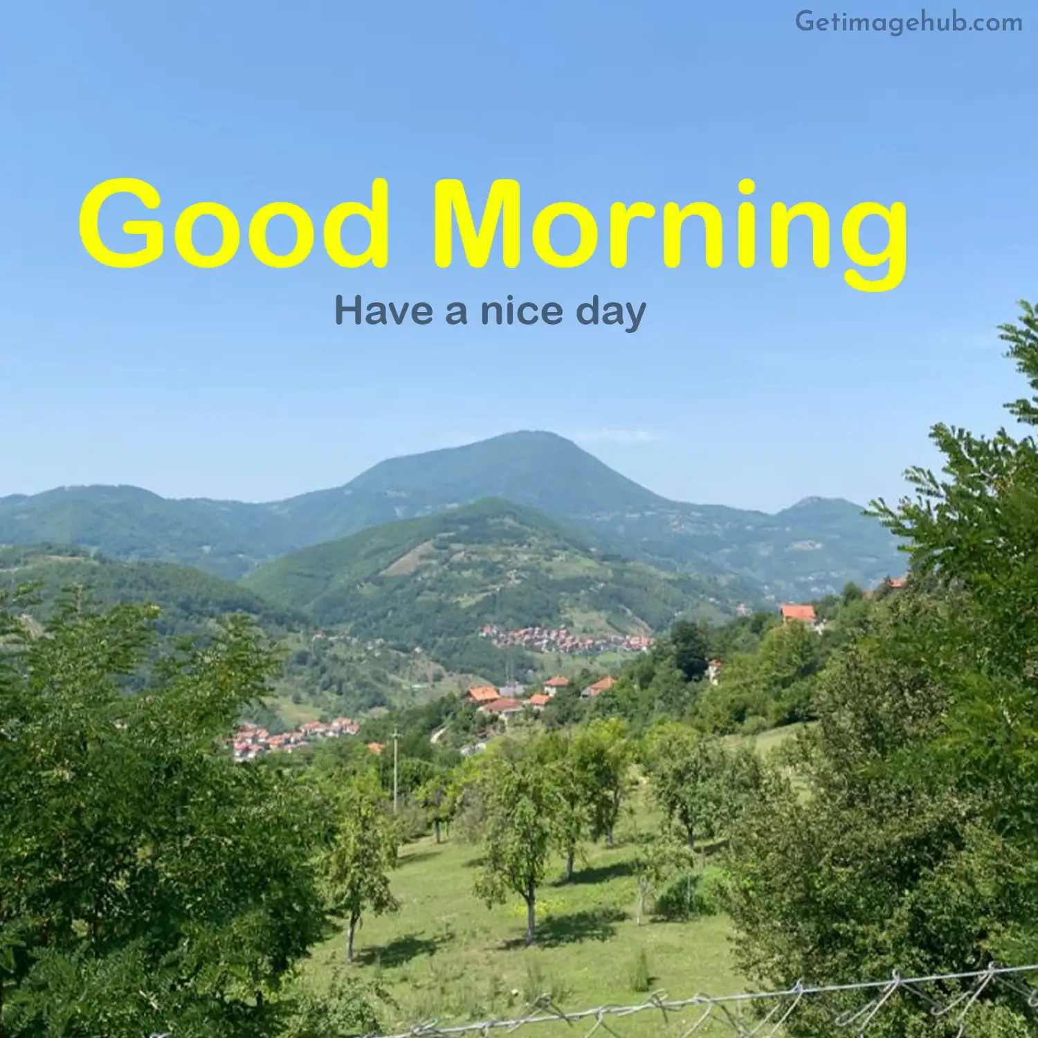 Good morning in the village HD picture