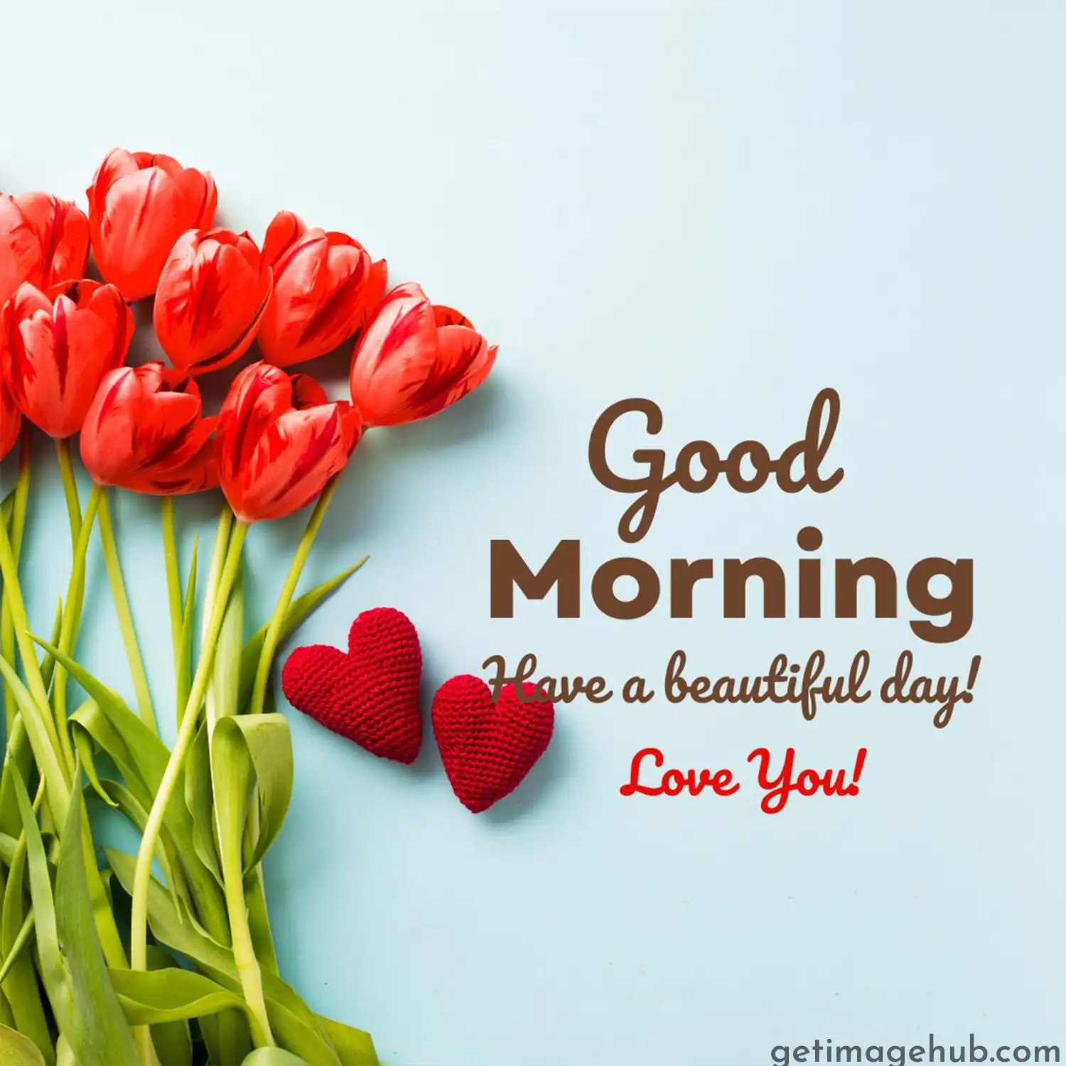 Good morning love flower pictures