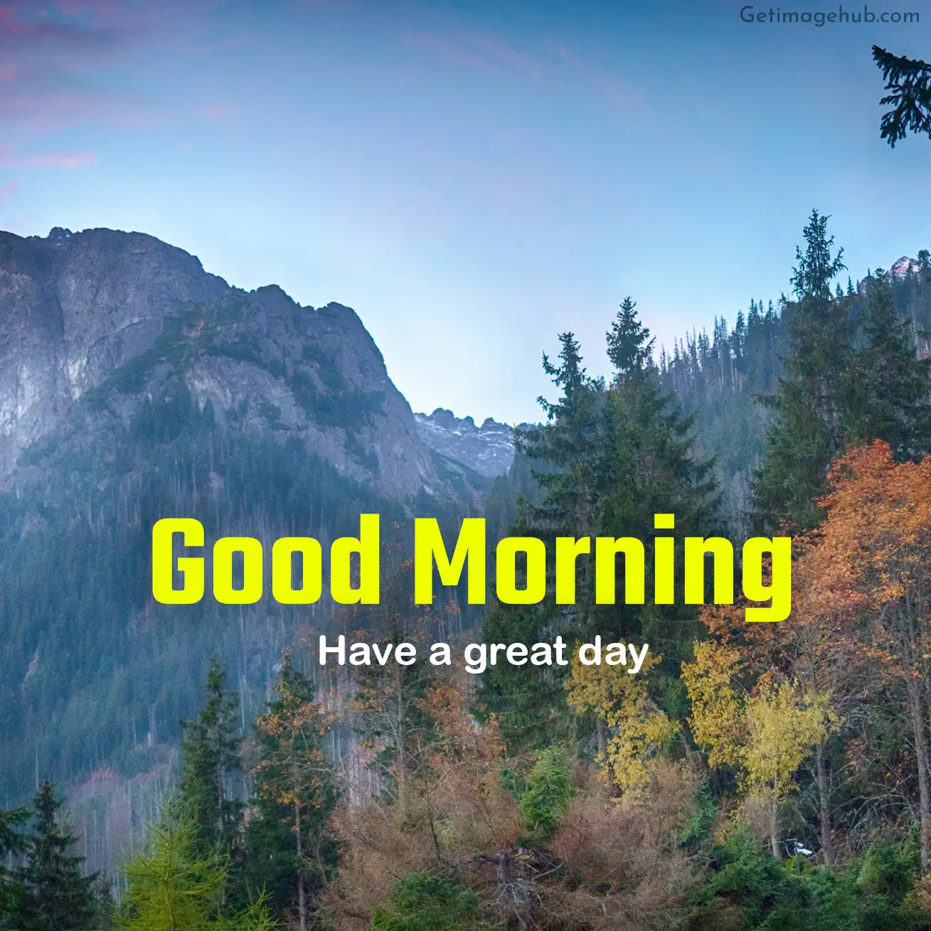 Good morning mountain picture HD