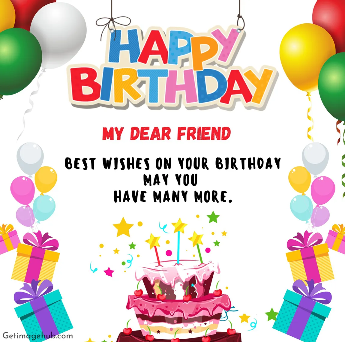 Happy birthday dear friends Images