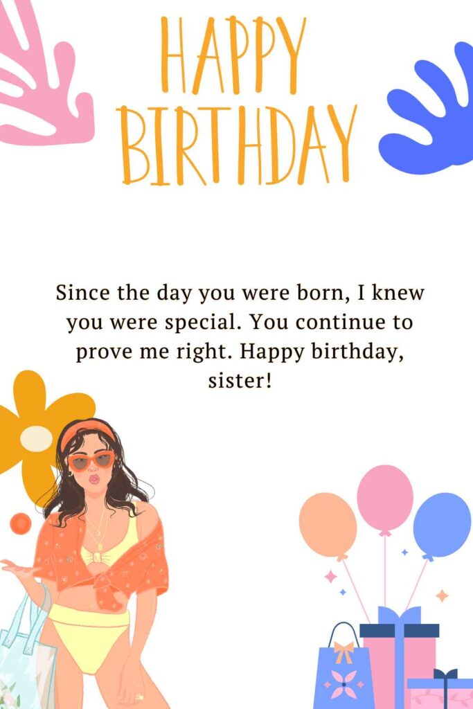 birthday wishes for sister