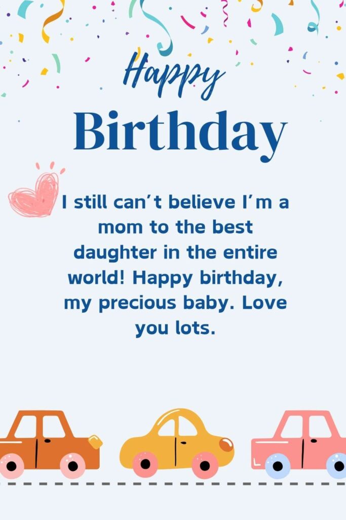 Blessing Birthday Wishes for Daughter