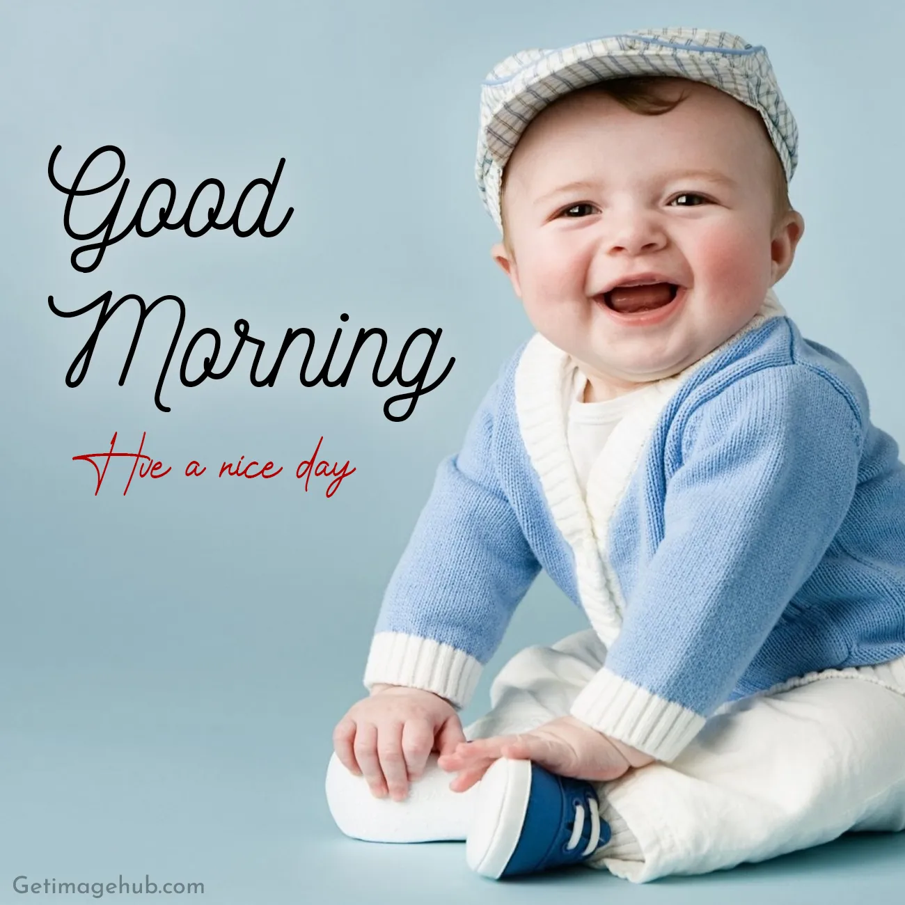 Good morning cute baby pictures