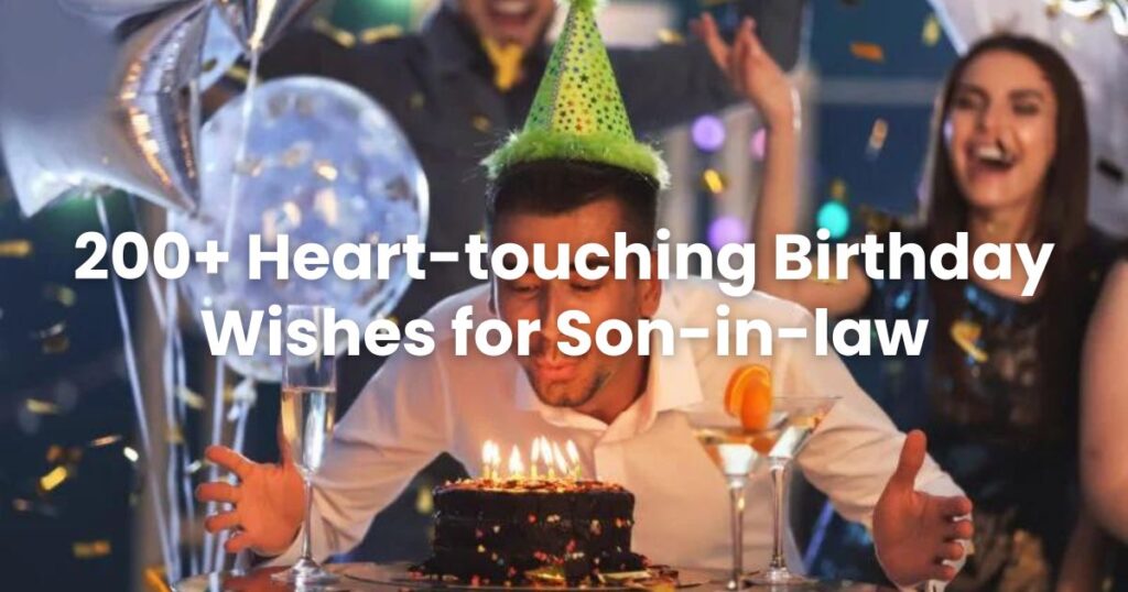 birthday wishes for son in law